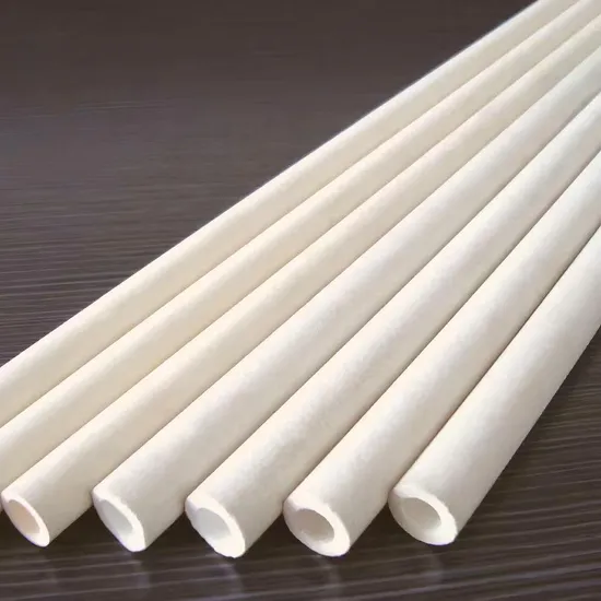 95% 99% 99.5% Al2O3 Alumina Ceramic Tube / Thermocouple Protection Tube